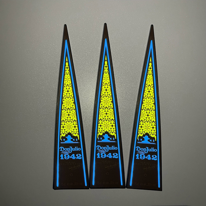 Custom Led Label For 1942 Wine Bottle 