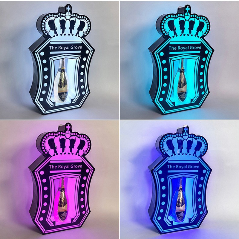 LED crown bottle presenter