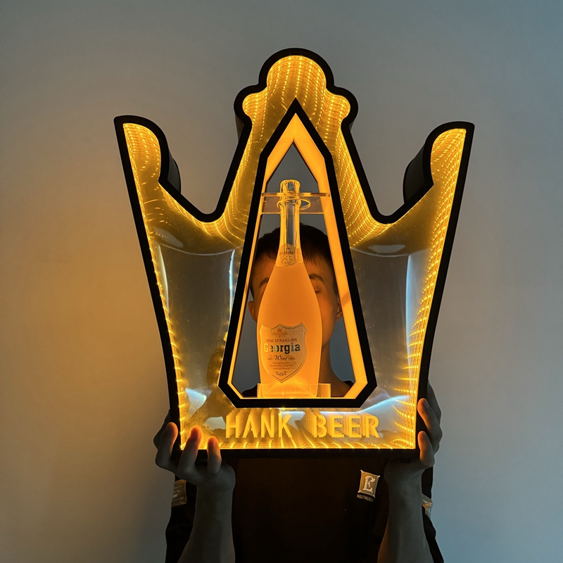 VIP Dom LED Perignon Glorifier Bottle Presenter Multi-Design Champagne Display Holder