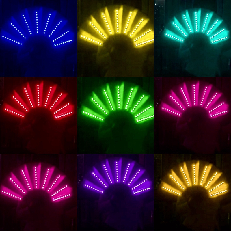 LED hand fan