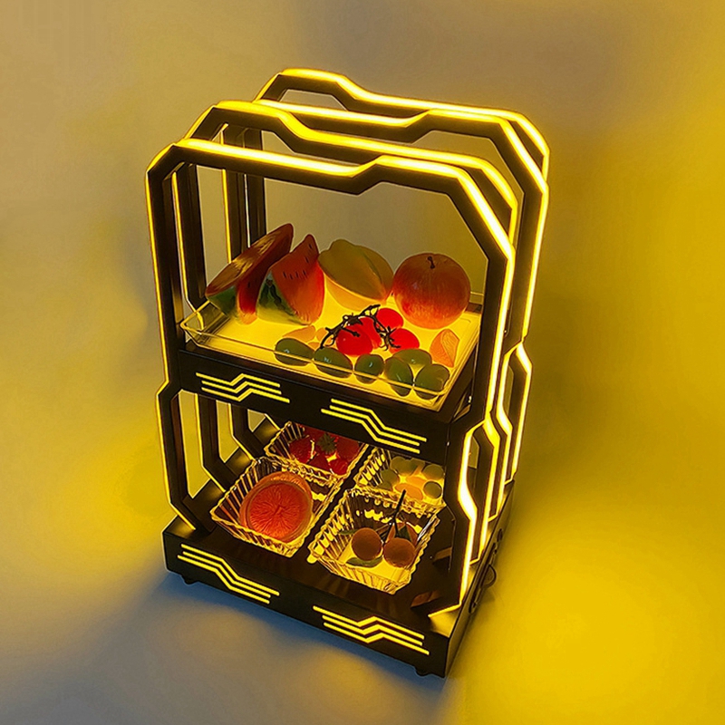 double layer led fruit plate