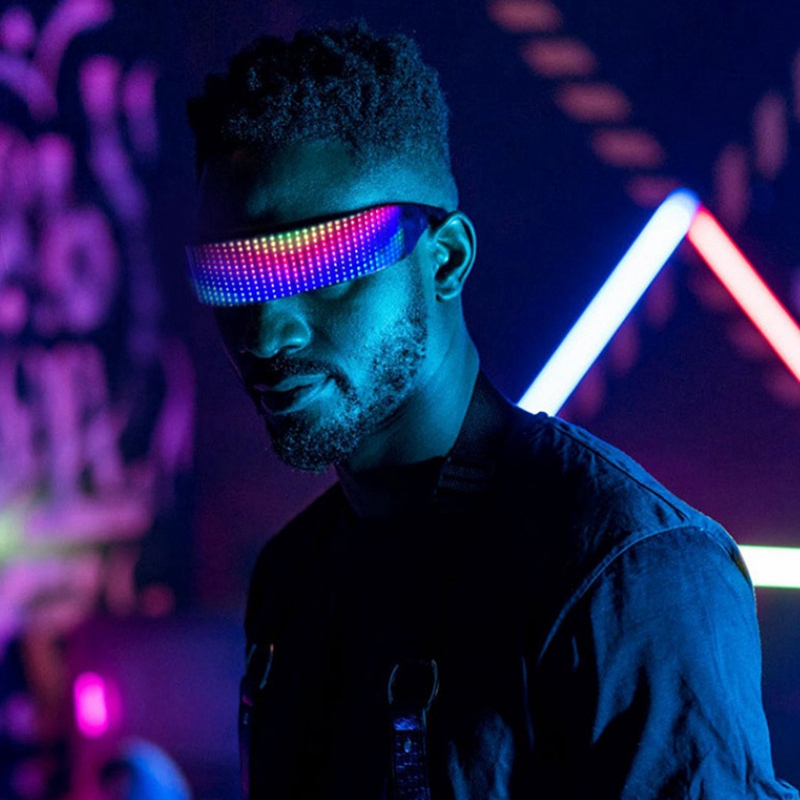 LED programmable glasses