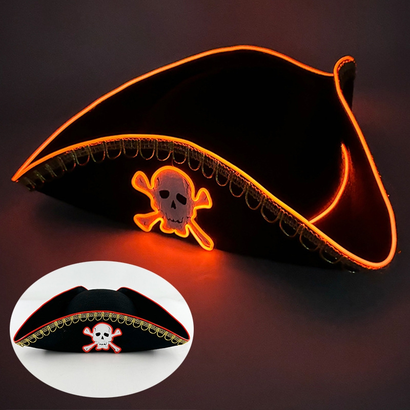 LED pirate hat