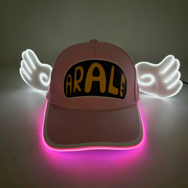 LED angel wines hat