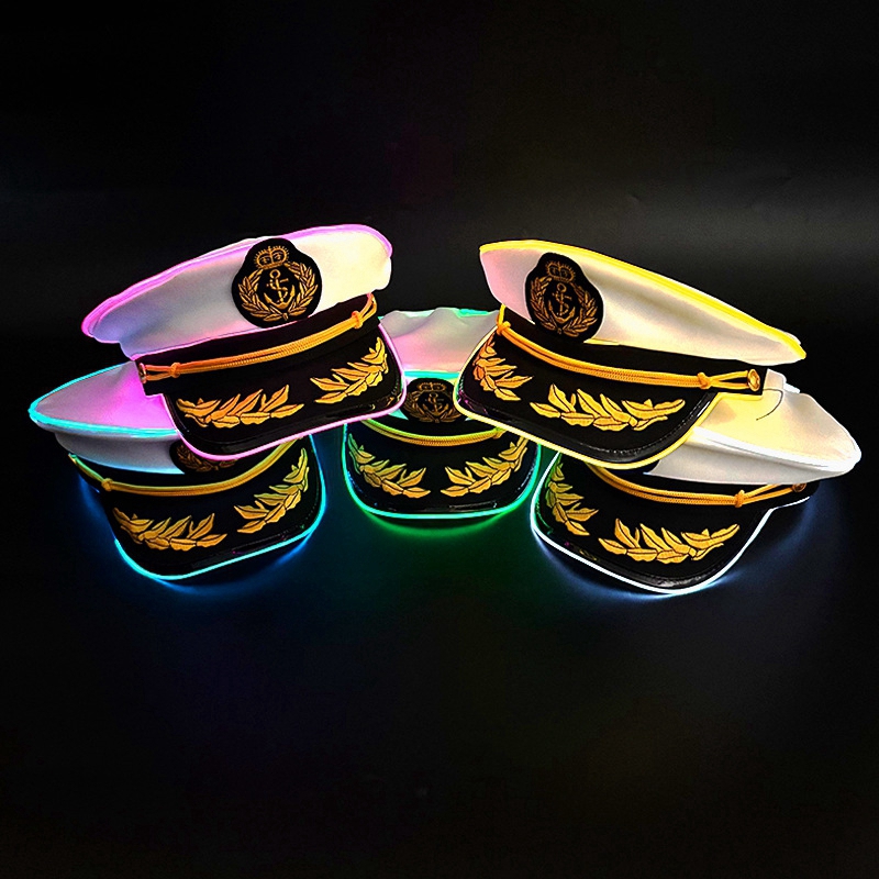 LED navy hat