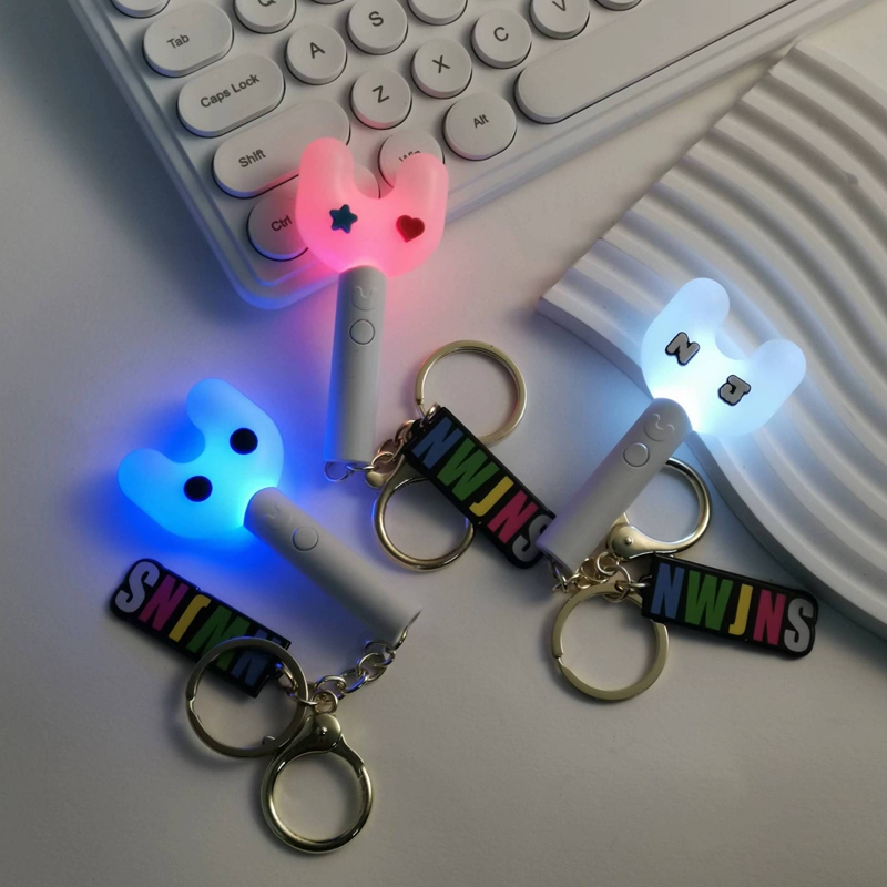 mini kpop lightstick keychain